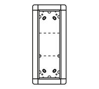 Ritto Ritto Cadre encastré Portier blanc 3 fois, 141×334 mm 1881370 Quantité:1