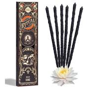 Ritual - Bâtons d'encens Shine - Apportez le parfum du lotus blanc à votre espace, 6 bâtons, 22,9 cm chacun, encens naturel avec huile concentrée aromatique, charbon de bois et liant naturel - 1 heure