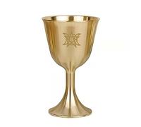 Ritual Cup Triple Moon Gobelet calique Prop Divination Astrologique Outil Wi Plaqué Or Vaisselle en Laiton