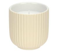 Rituali Domestici - Bougie Ivoire M en céramique, 9 x 9 cm, profondeur 9 cm, collection Sofficeluce
