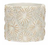 RITUALI DOMESTICI - Cachepot L en résine de Ciment, 18,5 x 18,5 cm, Profondeur 16 cm, Collection Comelanice