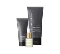 Rituals HOMME Skin Care Set Daily Routine, shampooing caféine, exhausteur d'acide hyaluronique, crème hydratante à la vitamine C 3 pièces