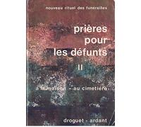 Rituel des funérailles prières pour les défunts à la maison et au cimetière T2 - A.E.L.F. - Desclee Mame - relié - Livre