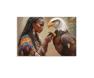 Rituel du chaman aigle1000 Pièces, DIY Puzzle Classique pour Les Adultes et Les Enfants de Plus de 15 Ans 50x70cm