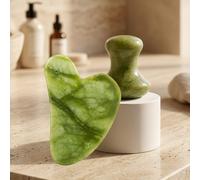 Rituel visage duo jade en pierres véritables pour raffermir les traits