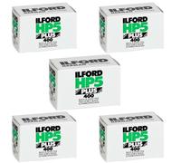 Ritz Camera Pack de 5 Ilford 1574577 HP5 Plus Film d'Impression Noir et Blanc 35 mm ISO 400 36 Poses