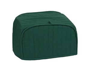 Ritz Housse matelassée en polyester/coton pour grille-pain à deux tranches - Protection contre la poussière et les traces de doigts - Lavable en machine - Vert foncé