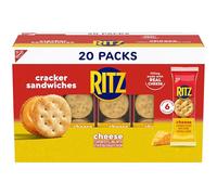 RITZ Lot de 20 paquets de crackers au fromage, 6 craquelins par paquet