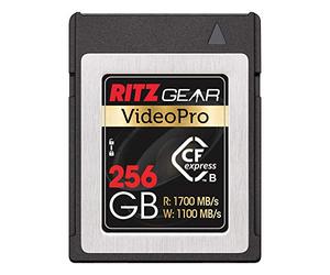 Ritz VideoPro Carte CFExpress Type B 256 Go (1700/1100 R/W) Compatible avec appareils Photo Reflex numériques Nikon, Panasonic et Canon