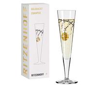 Ritzenhoff 1071014 Flûte à champagne 200 ml - Série Goldnacht n° 14 - Une pièce de design noble avec de l'or véritable - Made in Germany