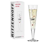 RITZENHOFF 1072007 New York Edition Flûte à champagne avec motif multicolore 200 ml Fabriqué en Allemagne