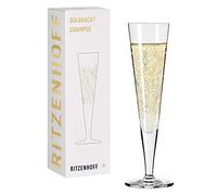 Ritzenhoff 1078279 Flûte à champagne 200 ml - Série Goldnacht n° 9 - Noble pièce de design avec or véritable - Made in Germany