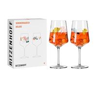 Ritzenhoff Verres apéritif 2841018 Summer Rusch Deluxe n°19+20 500 ml motif ginko Lot de 2