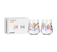 Ritzenhoff 2842001 Verre universel set de 2 verres 500 ml - série Sommerrausch Allround avec illustrations multicolore - Made in Germany
