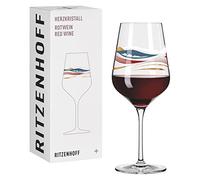 Ritzenhoff 3001007 Verre à vin rouge 500 ml - série Herzkristall N° 7 - verre avec motif de paysage, or rose - Made in Germany