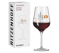 Ritzenhoff 3001008 Verre à vin rouge 500 ml - série Herzkristall N° 8 - verre avec motif japonais en or rose - Made in Germany