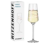 Ritzenhoff 3441004 Verre à Prosecco 200 ml - série Sparkle motif n° 10 avec jardin marin, multicolore - Made in Germany