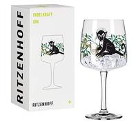 Ritzenhoff 3458001 Verre à gin 700 ml - série Fabelkraft motif n° 1, verre à cocktail illustration Monkey - Made in Germany