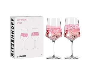 Ritzenhoff 3461001 Verre à apéritif 500 ml - set de 2 - série Sommersonett N° 1-2 pièces avec motif de fleurs - Made in Germany