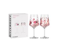 Ritzenhoff 3461002 Verre à apéritif 500 ml - set de 2 - série Sommersonett N° 2-2 pièces avec motif de fleurs - Made in Germany