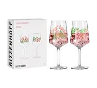 Ritzenhoff 3461005 Verre à apéritif 500 ml - set de 2 - série Sommersonett n° 5-2 pièces, Animal & Plante - Made in Germany