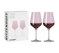 Ritzenhoff 3631003 Verre à vin rouge 500 ml - série Fjordlicht n° 3, 2 pièces avec dégradé Berry - Made in Germany, Petits Fruits