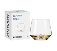 Ritzenhoff 3841002 Verre tumbler 400 ml - série Deep Spirits n° 2 Diamant - relief dans le fond en cristal - Made in Germany