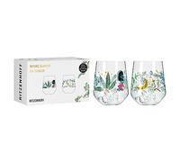 Ritzenhoff 3892001 Verre à gin 700 ml - set de 2 - série Botanic Glamour - 2 tumblers avec motif étoile-lune - Made in Germany