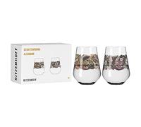 Ritzenhoff 3911002 Verre universel set de 2 500 ml - Schattenfauna Set N° 2, Motif jungle multicolore - Made in Germany