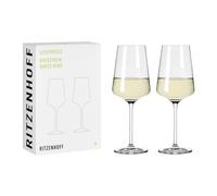 Ritzenhoff 6111006 Verre à vin blanc 400 ml - série Lichtweiss - 2 pièces dans un set cadeau - stylé et moderne - Made in Germany