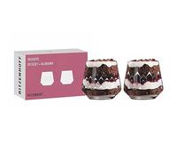 Ritzenhoff 6121001 Lot de 2 verres à dessert 420 ml - Série Delights - Tasse à dessert, illustration blanche - Made in Germany
