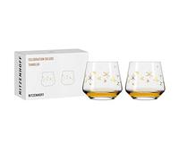 Ritzenhoff 6141015 Tumbler 400 ml - Série Celebration Deluxe Set N° 3, 2 pièces avec or véritable - Made in Germany