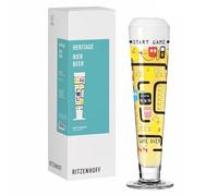 RITZENHOFF 8051001 Verre à bière 330 ml Série Heritage rond et multicolore avec motif de jeu vidéo Fabriqué en Allemagne