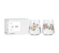 RITZENHOFF 8086001 Reitgold Lot de 2 verres à eau 500 ml - Motif chevaux fleuris - Fabriqué en Allemagne