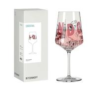 RITZENHOFF 8096006 Verre à cocktail 500 ml Série Entdecker avec inscription London Rouge/noir Fabriqué en Allemagne