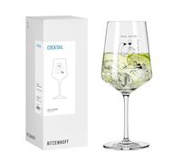 RITZENHOFF 8171017 Verre à cocktail 500 ml Série Proverbes avec motif amusant save water drink wine - Moderne, fabriqué en Allemagne