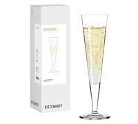 RITZENHOFF 8191005 Verre à champagne 200 ml Série Astro Motif signe du zodiaque Gémeaux avec or véritable, fabriqué en Allemagne
