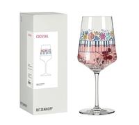 RITZENHOFF 8252002 Verre à cocktail 500 ml Série Musik avec motif piano Multicolore Fabriqué en Allemagne