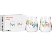 Ritzenhoff Allroundgläser 2er Set Sommerrausch 003 004, August Loibner F25, Kristallglas, 500 ml, 2842002