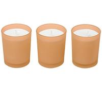 Ritzenhoff Aroma Naturals Moderne Bougie parfumée Lot de 3, Verre, Orange, 5 x 5 x 6 cm, de 3 unités