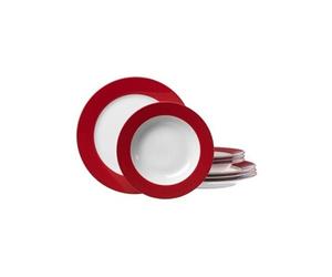 ritzenhoff & breker 596717 doppio service de table rouge 8 pièces