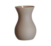 Ritzenhoff & Breker Annalena - Vase de table moderne avec finition mate douce - Vase décoratif bombé en verre - 18 cm - Marron