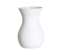 Ritzenhoff & Breker Annalena - Vase de table moderne avec finition mate douce - Vase décoratif bombé en verre - 18 cm - Blanc