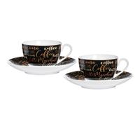 Ritzenhoff & Breker Cappuccino Set AROMATICO 4 pièces 2 tasses + 2 soucoupes