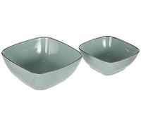 Ritzenhoff & Breker Casa Lot de 2 bols de service Bleu 18 x 18 cm et 22 x 22 cm