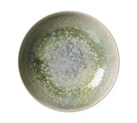 Ritzenhoff & Breker Cecina Assiette creuse, 21 cm, aspect manufacture, vaisselle Mix & Match, passe au lave-vaisselle et à usage quotidien, grès, jade