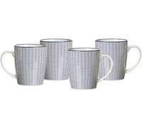 Ritzenhoff & Breker de Royal Makoto Tasses à café, 4 pièces, 350 ML, Porcelaine, Bleu/Blanc
