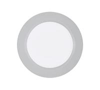 Ritzenhoff & Breker Doppio Assiette plate en porcelaine avec bord coloré Gris Ø 27 cm