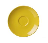 Ritzenhoff & Breker Doppio Espresso Untere, Untertasse, Unter Tasse, Unterteller, Porzellan, Sonnengelb, Ø 13 cm, 565126