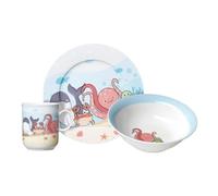 Ritzenhoff & Breker Ensemble de vaisselle pour enfant - Monde sous-marin - 3 pièces - Multicolore - Bol, gobelet, assiette en porcelaine